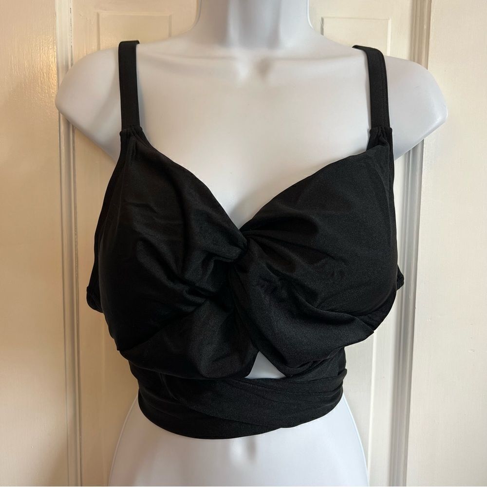 SHEIN Black Twist Front Bikini Top - Picture 7 of 10